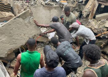 Two Die in Pentagon three-Storey Building Collapse