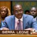 Sierra Leone Condemns Israel Attacks on Doha