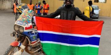 Latest Update: Ghanaian Motorbike Adventurer Reaches The Gambia for the West Africa Social Media Awards (WASMA)