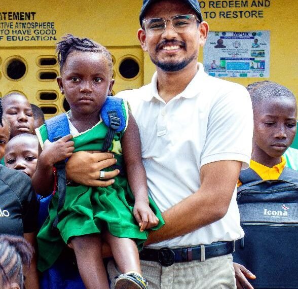 ICONA London Donates School Bags& Learning Materials